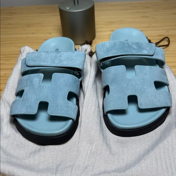 Designer inspired Blue Sandals - Picture 1 of 4